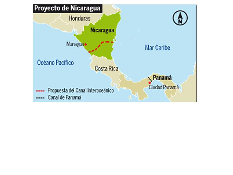 La construcción del canal de Nicaragua se iniciará en diciembre
