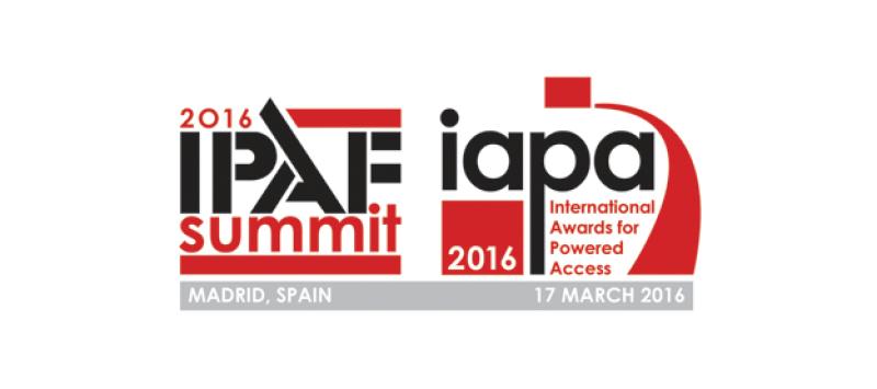 Premios Internacionales para Plataformas Aéreas (IAPAs) y Cumbre IPAF 2016