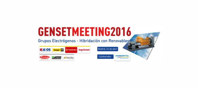Tercera edición de Genset Meeting, encuentro profesional sobre grupos electrógenos 