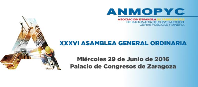 ANMOPYC CELEBRARÁ SU 36ª ASAMBLEA GENERAL