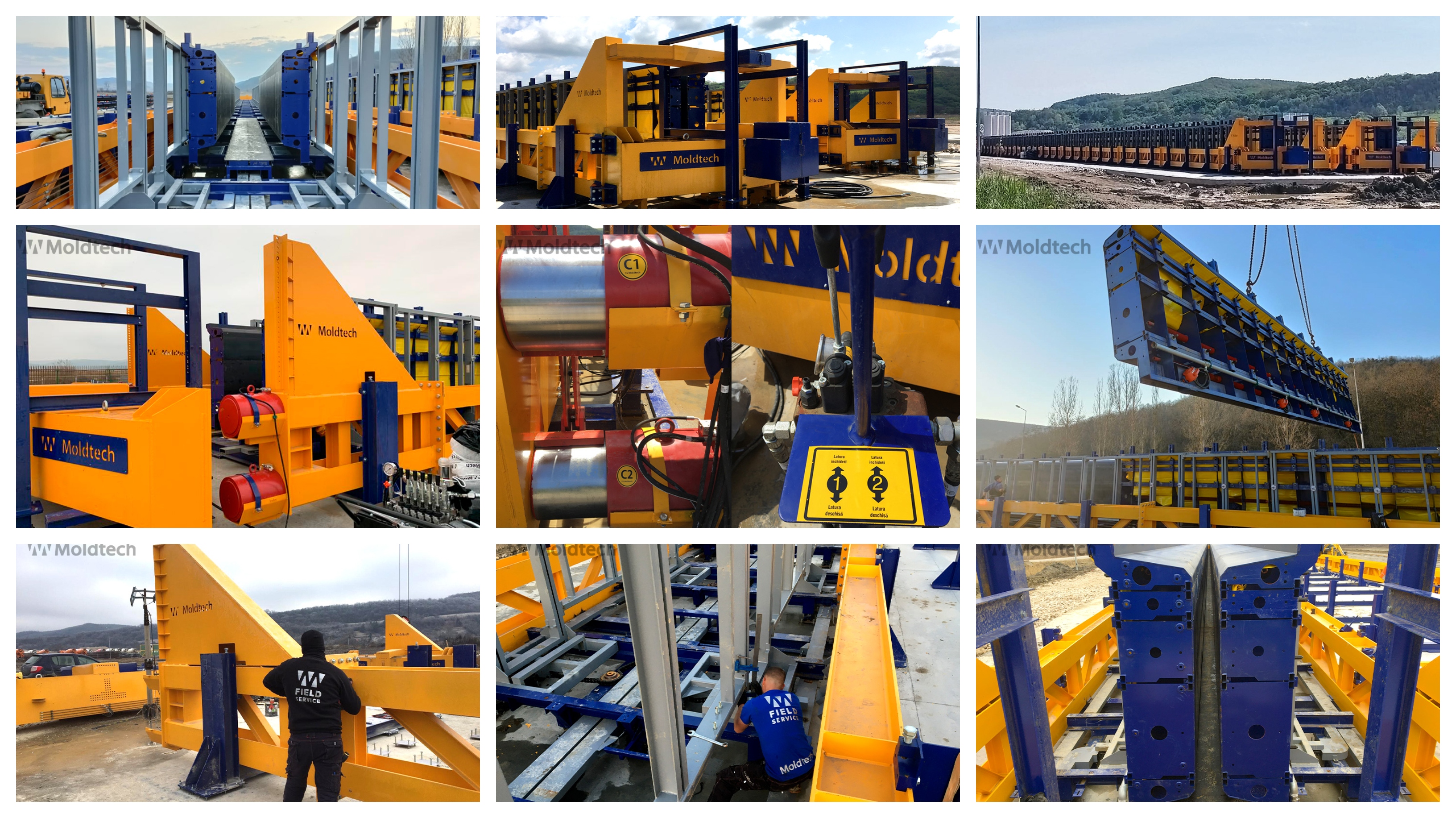 MOLDTECH installs again various casting lines for the production of bridge girders in Romania